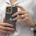 Fashion Case etui do Xiaomi Redmi Note 11 Pro żelowy pokrowiec ze złotą ramką biały Fashion Case etui do Xiaomi Redmi Note 11 Pro żelowy pokrowiec ze złotą ramką biały