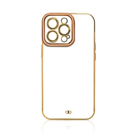 Fashion Case etui do Xiaomi Redmi Note 11 Pro żelowy pokrowiec ze złotą ramką złoty Fashion Case etui do Xiaomi Redmi Note 11 Pro żelowy pokrowiec ze złotą ramką złoty