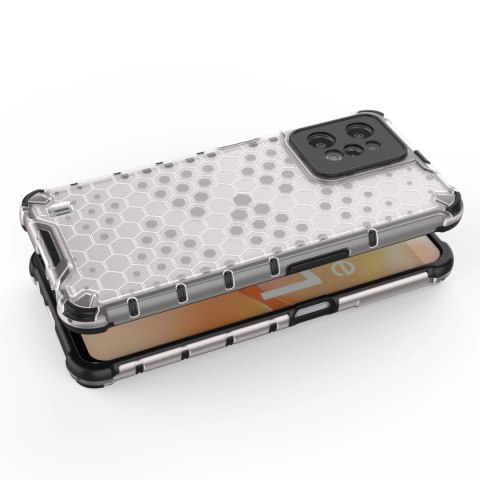 Honeycomb etui pancerny pokrowiec z żelową ramką Realme C31 przezroczysty Honeycomb etui pancerny pokrowiec z żelową ramką Realme C31 przezroczysty
