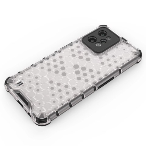 Honeycomb etui pancerny pokrowiec z żelową ramką Realme C31 przezroczysty Honeycomb etui pancerny pokrowiec z żelową ramką Realme C31 przezroczysty