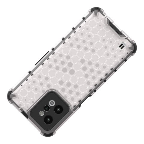 Honeycomb etui pancerny pokrowiec z żelową ramką Realme C31 przezroczysty Honeycomb etui pancerny pokrowiec z żelową ramką Realme C31 przezroczysty