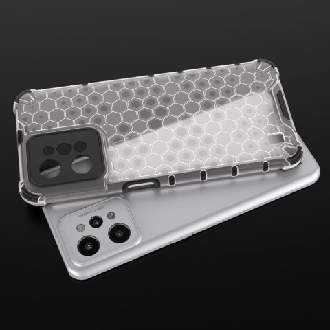 Honeycomb etui pancerny pokrowiec z żelową ramką Realme C31 przezroczysty Honeycomb etui pancerny pokrowiec z żelową ramką Realme C31 przezroczysty