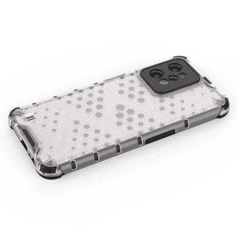 Honeycomb etui pancerny pokrowiec z żelową ramką Realme C31 przezroczysty Honeycomb etui pancerny pokrowiec z żelową ramką Realme C31 przezroczysty