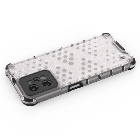 Honeycomb etui pancerny pokrowiec z żelową ramką Realme C31 przezroczysty Honeycomb etui pancerny pokrowiec z żelową ramką Realme C31 przezroczysty