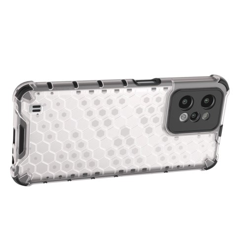Honeycomb etui pancerny pokrowiec z żelową ramką Realme C31 przezroczysty Honeycomb etui pancerny pokrowiec z żelową ramką Realme C31 przezroczysty