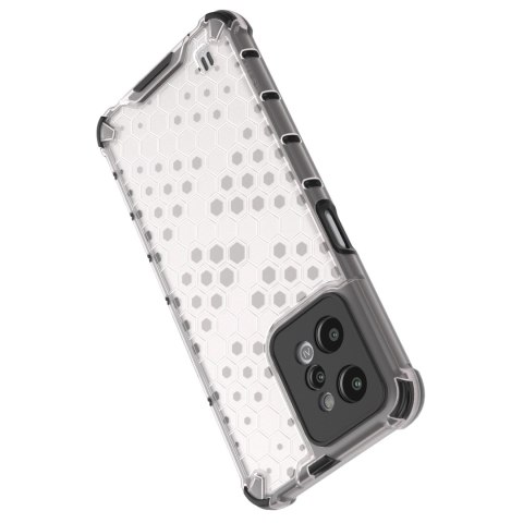 Honeycomb etui pancerny pokrowiec z żelową ramką Realme C31 przezroczysty Honeycomb etui pancerny pokrowiec z żelową ramką Realme C31 przezroczysty