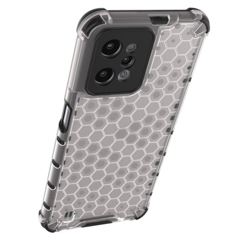 Honeycomb etui pancerny pokrowiec z żelową ramką Realme C31 przezroczysty Honeycomb etui pancerny pokrowiec z żelową ramką Realme C31 przezroczysty