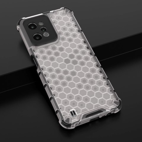 Honeycomb etui pancerny pokrowiec z żelową ramką Realme C31 przezroczysty Honeycomb etui pancerny pokrowiec z żelową ramką Realme C31 przezroczysty