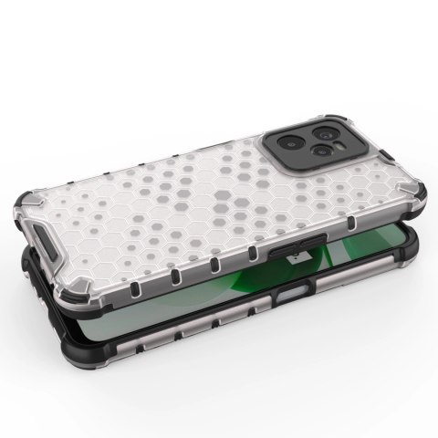 Honeycomb etui pancerny pokrowiec z żelową ramką Realme C35 przezroczysty Honeycomb etui pancerny pokrowiec z żelową ramką Realme C35 przezroczysty