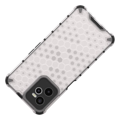 Honeycomb etui pancerny pokrowiec z żelową ramką Realme C35 przezroczysty Honeycomb etui pancerny pokrowiec z żelową ramką Realme C35 przezroczysty