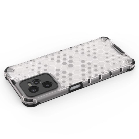 Honeycomb etui pancerny pokrowiec z żelową ramką Realme C35 przezroczysty Honeycomb etui pancerny pokrowiec z żelową ramką Realme C35 przezroczysty