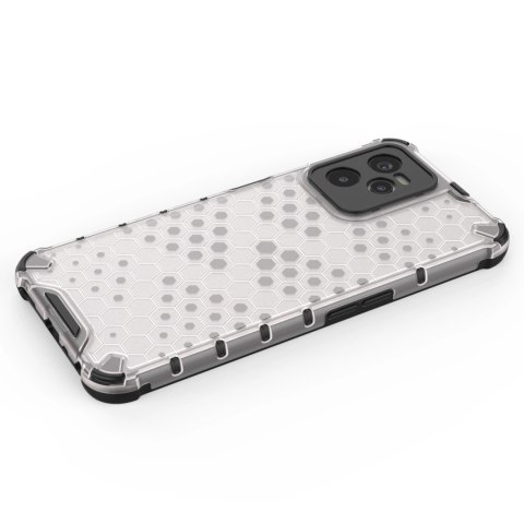 Honeycomb etui pancerny pokrowiec z żelową ramką Realme C35 przezroczysty Honeycomb etui pancerny pokrowiec z żelową ramką Realme C35 przezroczysty