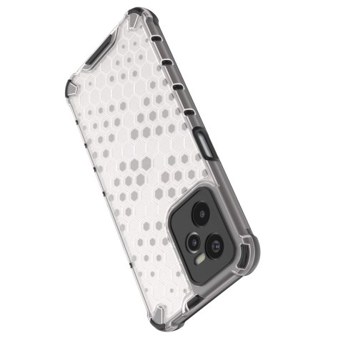 Honeycomb etui pancerny pokrowiec z żelową ramką Realme C35 przezroczysty Honeycomb etui pancerny pokrowiec z żelową ramką Realme C35 przezroczysty