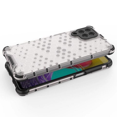 Honeycomb etui pancerny pokrowiec z żelową ramką Samsung Galaxy M53 5G czarny Honeycomb etui pancerny pokrowiec z żelową ramką Samsung Galaxy M53 5G czarny