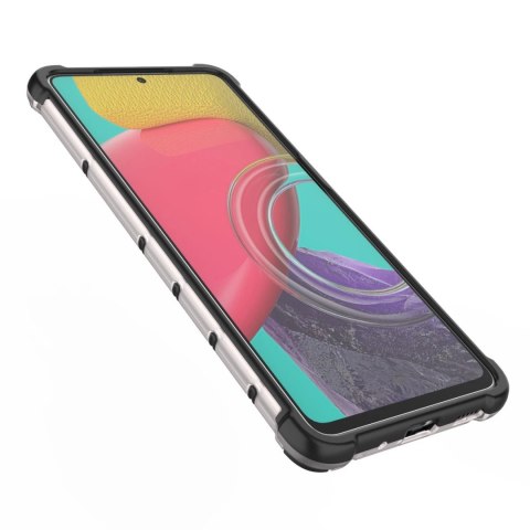 Honeycomb etui pancerny pokrowiec z żelową ramką Samsung Galaxy M53 5G czarny Honeycomb etui pancerny pokrowiec z żelową ramką Samsung Galaxy M53 5G czarny