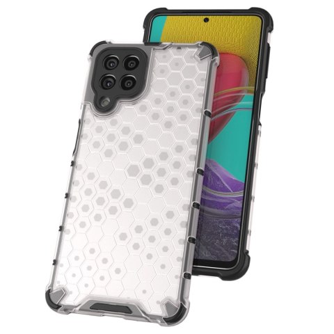Honeycomb etui pancerny pokrowiec z żelową ramką Samsung Galaxy M53 5G przezroczysty Honeycomb etui pancerny pokrowiec z żelową ramką Samsung Galaxy M53 5G przezroczysty