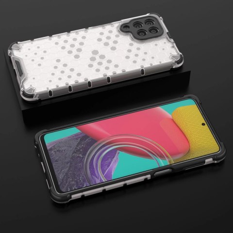 Honeycomb etui pancerny pokrowiec z żelową ramką Samsung Galaxy M53 5G przezroczysty Honeycomb etui pancerny pokrowiec z żelową ramką Samsung Galaxy M53 5G przezroczysty