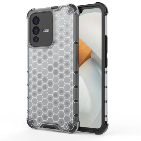 Honeycomb etui pancerny pokrowiec z żelową ramką Vivo V23 5G przezroczysty Honeycomb etui pancerny pokrowiec z żelową ramką Vivo V23 5G przezroczysty