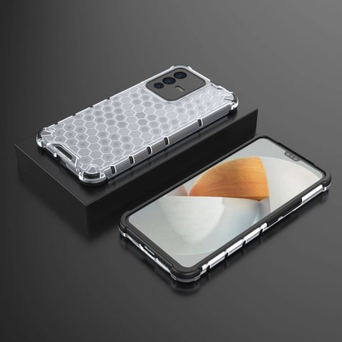 Honeycomb etui pancerny pokrowiec z żelową ramką Vivo V23 5G przezroczysty Honeycomb etui pancerny pokrowiec z żelową ramką Vivo V23 5G przezroczysty