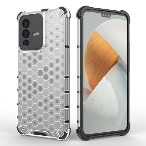 Honeycomb etui pancerny pokrowiec z żelową ramką Vivo V23 5G przezroczysty Honeycomb etui pancerny pokrowiec z żelową ramką Vivo V23 5G przezroczysty