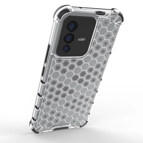Honeycomb etui pancerny pokrowiec z żelową ramką Vivo V23 5G przezroczysty Honeycomb etui pancerny pokrowiec z żelową ramką Vivo V23 5G przezroczysty