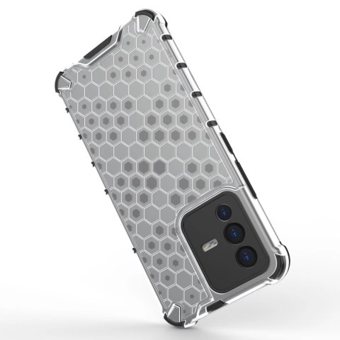 Honeycomb etui pancerny pokrowiec z żelową ramką Vivo V23 5G przezroczysty Honeycomb etui pancerny pokrowiec z żelową ramką Vivo V23 5G przezroczysty