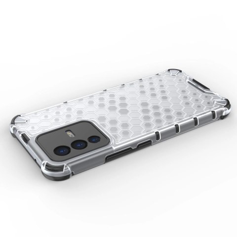 Honeycomb etui pancerny pokrowiec z żelową ramką Vivo V23 5G przezroczysty Honeycomb etui pancerny pokrowiec z żelową ramką Vivo V23 5G przezroczysty