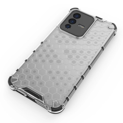 Honeycomb etui pancerny pokrowiec z żelową ramką Vivo V23 5G przezroczysty Honeycomb etui pancerny pokrowiec z żelową ramką Vivo V23 5G przezroczysty
