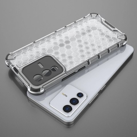 Honeycomb etui pancerny pokrowiec z żelową ramką Vivo V23 5G przezroczysty Honeycomb etui pancerny pokrowiec z żelową ramką Vivo V23 5G przezroczysty