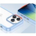 Outer Space Case etui iPhone 14 Pro sztywny pokrowiec z żelową ramką niebieski