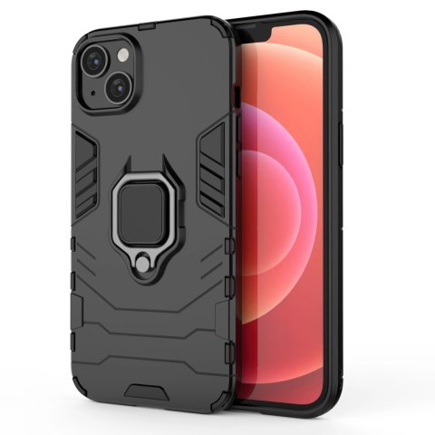 Ring Armor etui do iPhone 14 Plus pancerny pokrowiec uchwyt magnetyczny ring czarne Ring Armor etui do iPhone 14 Plus pancerny pokrowiec uchwyt magnetyczny ring czarne