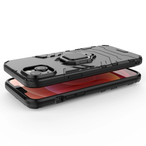 Ring Armor etui do iPhone 14 Plus pancerny pokrowiec uchwyt magnetyczny ring czarne Ring Armor etui do iPhone 14 Plus pancerny pokrowiec uchwyt magnetyczny ring czarne