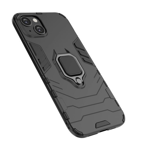 Ring Armor etui do iPhone 14 Plus pancerny pokrowiec uchwyt magnetyczny ring czarne Ring Armor etui do iPhone 14 Plus pancerny pokrowiec uchwyt magnetyczny ring czarne