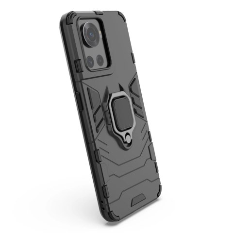 Ring Armor pancerne hybrydowe etui pokrowiec + magnetyczny uchwyt OnePlus Ace czarny Ring Armor pancerne hybrydowe etui pokrowiec + magnetyczny uchwyt OnePlus Ace czarny