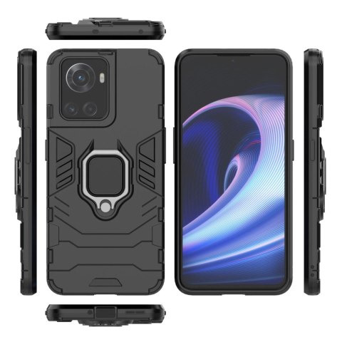 Ring Armor pancerne hybrydowe etui pokrowiec + magnetyczny uchwyt OnePlus Ace czarny Ring Armor pancerne hybrydowe etui pokrowiec + magnetyczny uchwyt OnePlus Ace czarny