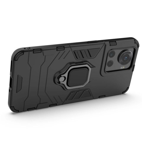 Ring Armor pancerne hybrydowe etui pokrowiec + magnetyczny uchwyt OnePlus Ace czarny Ring Armor pancerne hybrydowe etui pokrowiec + magnetyczny uchwyt OnePlus Ace czarny