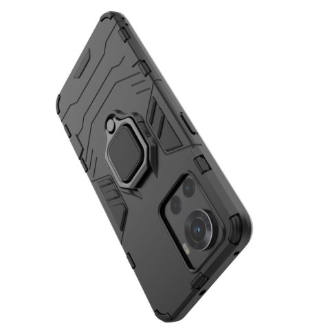 Ring Armor pancerne hybrydowe etui pokrowiec + magnetyczny uchwyt OnePlus Ace czarny Ring Armor pancerne hybrydowe etui pokrowiec + magnetyczny uchwyt OnePlus Ace czarny