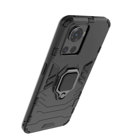 Ring Armor pancerne hybrydowe etui pokrowiec + magnetyczny uchwyt OnePlus Ace czarny Ring Armor pancerne hybrydowe etui pokrowiec + magnetyczny uchwyt OnePlus Ace czarny