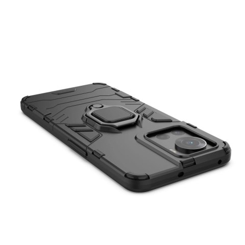 Ring Armor pancerne hybrydowe etui pokrowiec + magnetyczny uchwyt OnePlus Ace czarny Ring Armor pancerne hybrydowe etui pokrowiec + magnetyczny uchwyt OnePlus Ace czarny