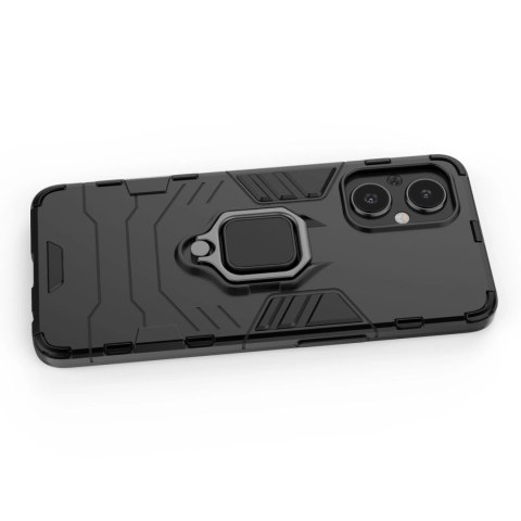Ring Armor pancerne hybrydowe etui pokrowiec + magnetyczny uchwyt OnePlus Nord N20 5G czarny Ring Armor pancerne hybrydowe etui pokrowiec + magnetyczny uchwyt OnePlus Nord N20 5G czarny