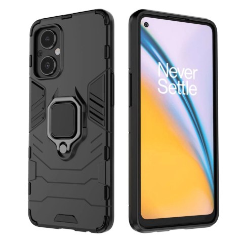 Ring Armor pancerne hybrydowe etui pokrowiec + magnetyczny uchwyt OnePlus Nord N20 5G czarny Ring Armor pancerne hybrydowe etui pokrowiec + magnetyczny uchwyt OnePlus Nord N20 5G czarny