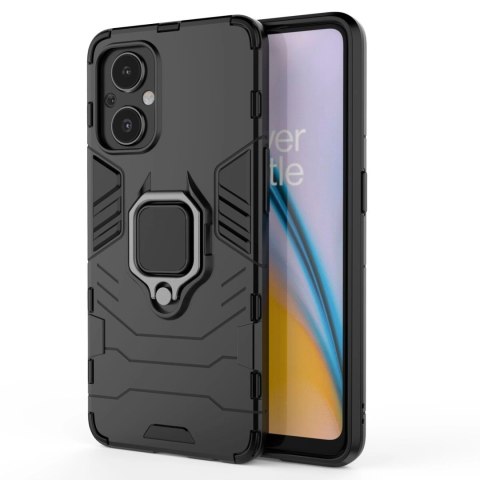 Ring Armor pancerne hybrydowe etui pokrowiec + magnetyczny uchwyt OnePlus Nord N20 5G czarny Ring Armor pancerne hybrydowe etui pokrowiec + magnetyczny uchwyt OnePlus Nord N20 5G czarny