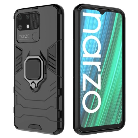 Ring Armor pancerne hybrydowe etui pokrowiec + magnetyczny uchwyt Realme Narzo 50A czarny Ring Armor pancerne hybrydowe etui pokrowiec + magnetyczny uchwyt Realme Narzo 50A czarny