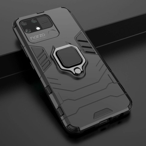 Ring Armor pancerne hybrydowe etui pokrowiec + magnetyczny uchwyt Realme Narzo 50A czarny Ring Armor pancerne hybrydowe etui pokrowiec + magnetyczny uchwyt Realme Narzo 50A czarny