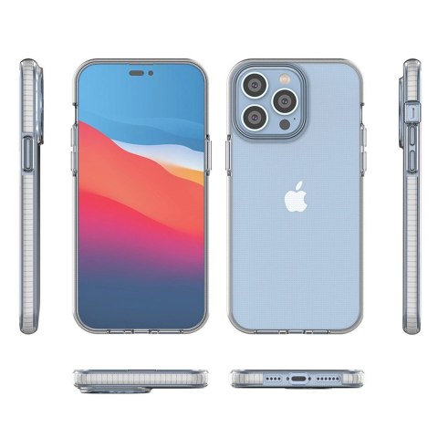 Spring Case etui iPhone 14 Pro Max silikonowy pokrowiec z ramką czarne Spring Case etui iPhone 14 Pro Max silikonowy pokrowiec z ramką czarne