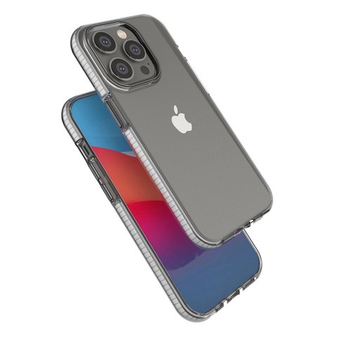 Spring Case etui iPhone 14 Pro silikonowy pokrowiec z ramką czarne Spring Case etui iPhone 14 Pro silikonowy pokrowiec z ramką czarne