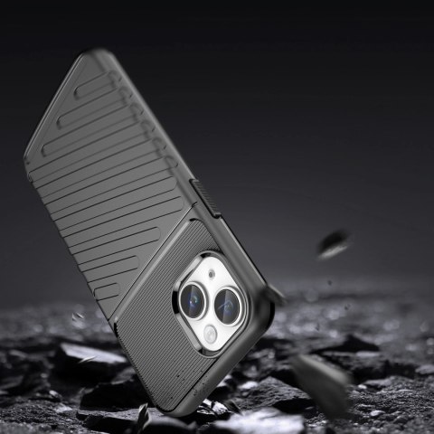 Thunder Case etui iPhone 14 pancerny pokrowiec czarny Thunder Case etui iPhone 14 pancerny pokrowiec czarny