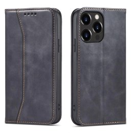 Magnet Fancy Case etui iPhone 14 Plus pokrowiec z klapką portfel podstawka czarne