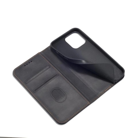 Magnet Fancy Case etui iPhone 14 Plus pokrowiec z klapką portfel podstawka czarne Magnet Fancy Case etui iPhone 14 Plus pokrowiec z klapką portfel podstawka czarne