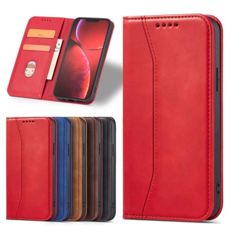 Magnet Fancy Case etui iPhone 14 Plus pokrowiec z klapką portfel podstawka czerwone Magnet Fancy Case etui iPhone 14 Plus pokrowiec z klapką portfel podstawka czerwone